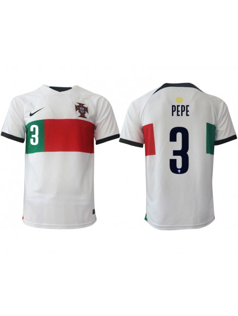 Portugal Pepe #3 Auswärtstrikot WM 2022 Kurzarm
